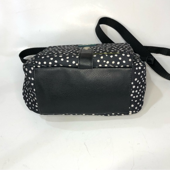 Lily Bloom Black & Cream Dot Crossbody Bag. New, Never Used. Cute Lime Interior. - Picture 8 of 14